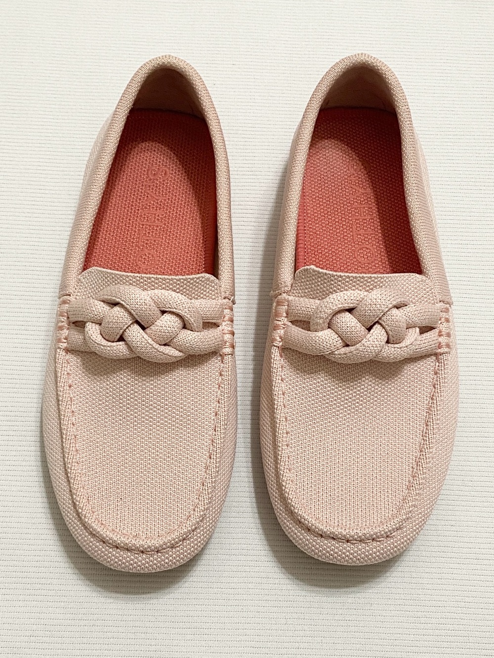 Rothy's The Braid Driver Moccasin Cakepop Pink